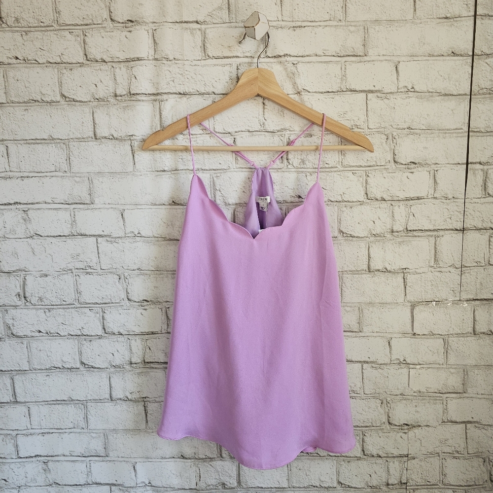 J. CREW Lilac Scalloped Cami